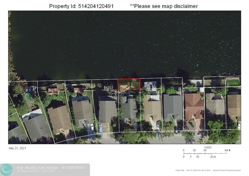 2521  Raleigh St, Lake side lot only  For Sale F10448993, FL